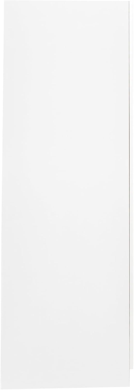 Freestanding Kitchen Pantry with 4 Shelves, Single Door with 5 Shelves, Rectangular Storage Cabinet, Modern Minimalist, for Living Room, Dining Room, White