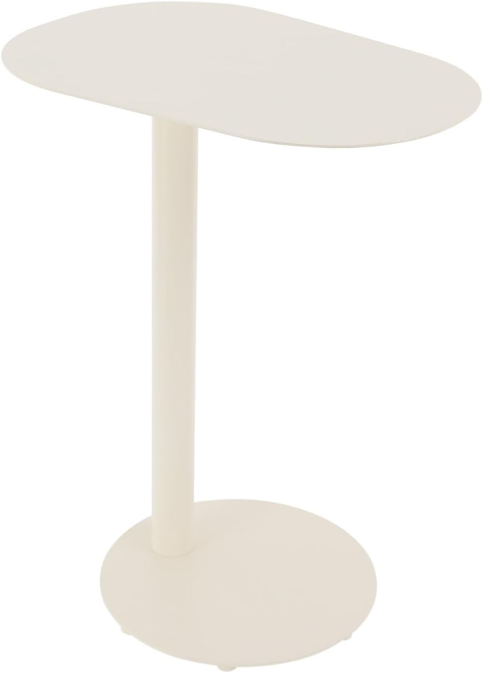 C-Shaped Metal Side Table, Small Sofa End Table Coffee Table for Couch, Moder...