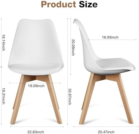 OLIXIS Dining Chairs Set of 8, PU Leather Accent Chairs for Living Room