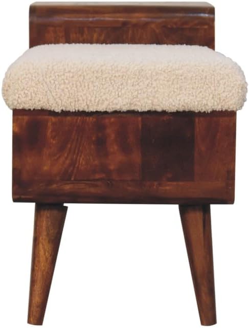 Furniture Solid Wood Boucle Carved Chestnut Telephone Table