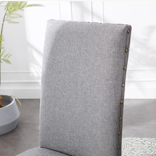 Upholstered Dining Chair Modern Stylish Fabric Kitchen Diner, Set of 4
