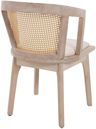 Kmax Modern Rattan Dining Chair Set of 6 Farmhouse Semi Barrel Dining Room Ch...