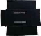 Portable Jewelry Roll Untangled Secure Necklace Travel Storage Bag Displays Holder 16 Chain (Black)