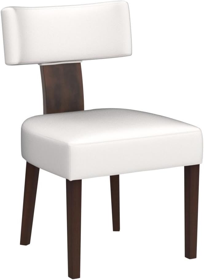 HNY Set of 4 Mid Century Modern Dining Chairs, Farmhouse Velvet Upholstered Accent Chair Curved Backrest Kitchen Chairs, with Hardwood Frame, Cream, Velvet-beige