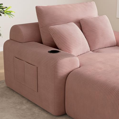 69” Oversized Chaise Lounge Chair Indoor, Soft Floor Chaise Lounge Reading Ch...