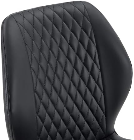 Dining Chairs Set of 4, Modern Upholstered Kitchen Chairs with Curved Back, D...