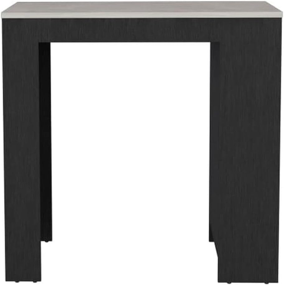 Pemberly Row Kitchen Island, Engineered Wood, Black Ibiza Marble Finish, Larg...