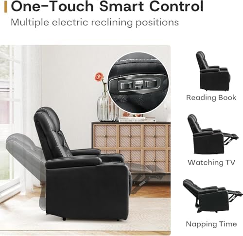 ANJ Power Home Theater Recliner Chair Set of 2, Electric Movie Theater Seatin...