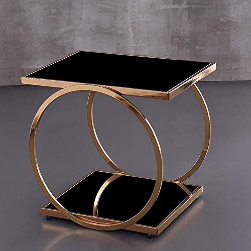 Telephone Table, Square Side Table,2 Layer Coffee Table,Telephone Table,Corne...