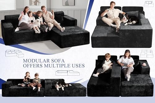 HABUTWAY 105" L-Shape Modular Sectional Sofa Couch for Living Room,No As...