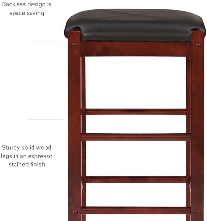 Linon Brown 3-Piece Table Faux Marble Tavern Set, 42" w x 22.25" d ...