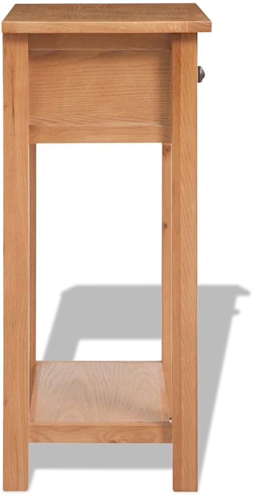 Console Table, Solid Oak Wood, 29.5 Tall, Ample Storage, Perfect for Living R...