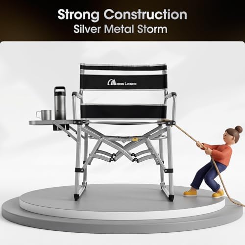 MOON LENCE Directors Camping Chair, Heavy Duty,Oversized Portable Folding Cha...
