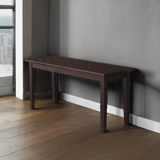IC International Concepts, Shaker Styled Bench , 450lbs wt capacity, Solid Re...