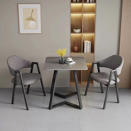Modern Square Dining Table Set with 2 Chairs - Chic Furniture for Dining Room...