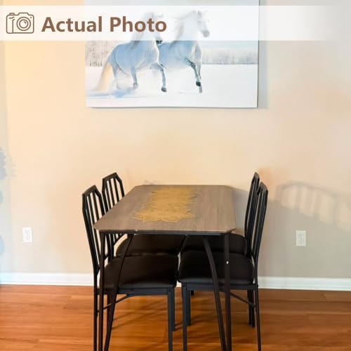 GAOMON 3-Piece Dining Table Set for 2, Modern Kitchen Table with Chamfered De...