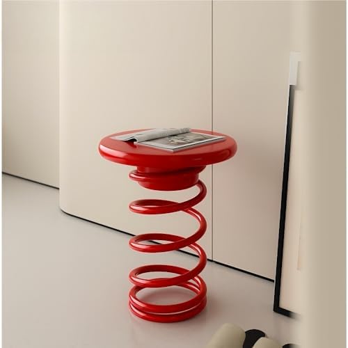 Stool Side Table - Minimalist Accent Ottoman for Small Spaces - Versatile Sho...
