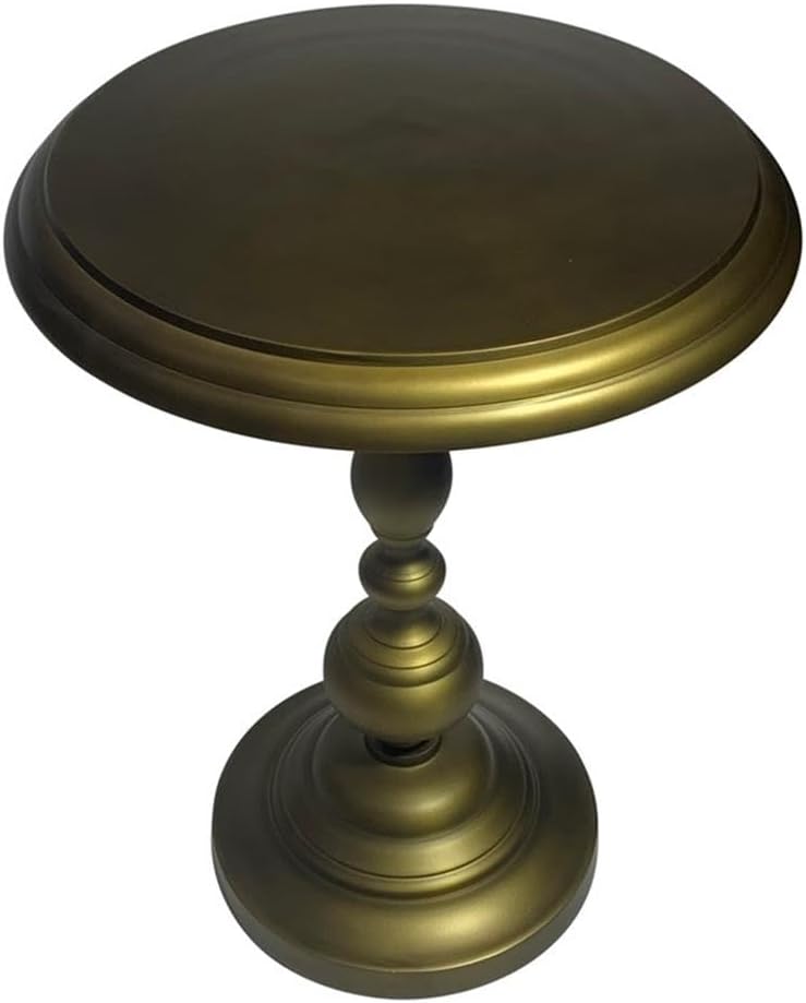 Carolina Chair & Table Pearson Round Accent Table - Elegant Aluminium Fra...