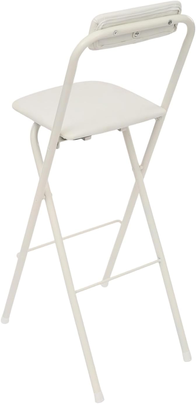 29.5" Bar Height Folding Stools Set of 2, Heavy Duty 275lb Capacity Fold...