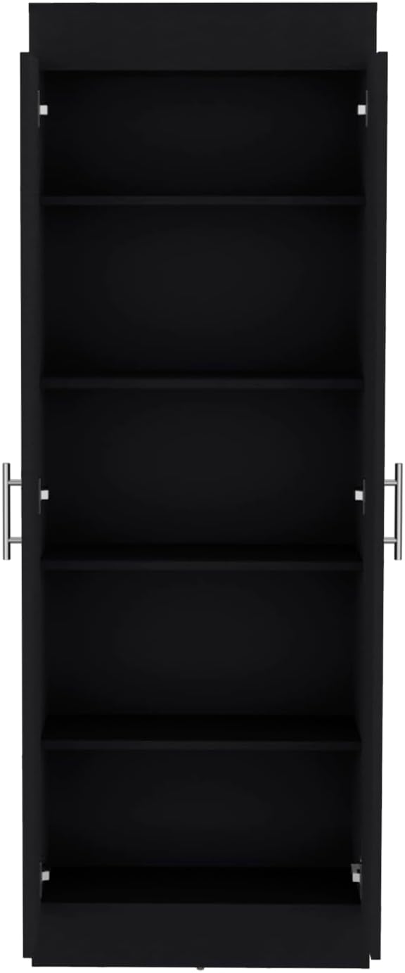 Pantry Cabinet Clinton, Kitchen Storage, Black