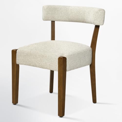 RNKSFX Upholstered Dining Chairs Set of 6, Walnut Wooden Kitchen & Dining...