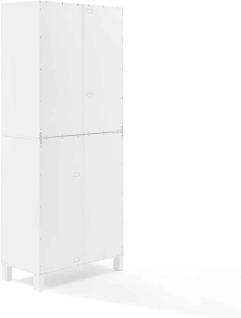Maykoosh Tall Kitchen Pantry Set - Stackable Storage Cabinets - White - 16&qu...