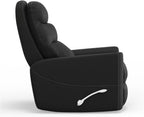 Parker Living Hercules - Black Manual Swivel Glider Recliner
