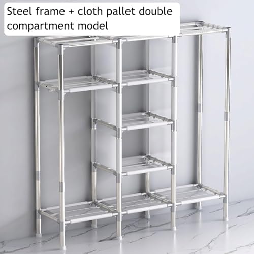 Foldable Wardrobe Portable Closet Oxford Fabric Thick Wardrobe Storage Closet...
