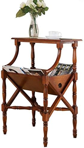 Telephone Table, Solid Magazine Rack/Sofa Side End Table,Living Room Newspape...