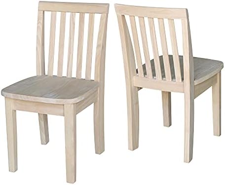 International Concepts Pair of Mission Juvenile Chairs, Unfinished