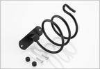 Blow Dryer Holder Wall Mounted Bathroom Hair Dryer Hanger Hair Tool Organizer for Full Size Dryer Swivel Storage Rack with Armrests for Flat Iron Curling Iron Space Saving Design (Black)
