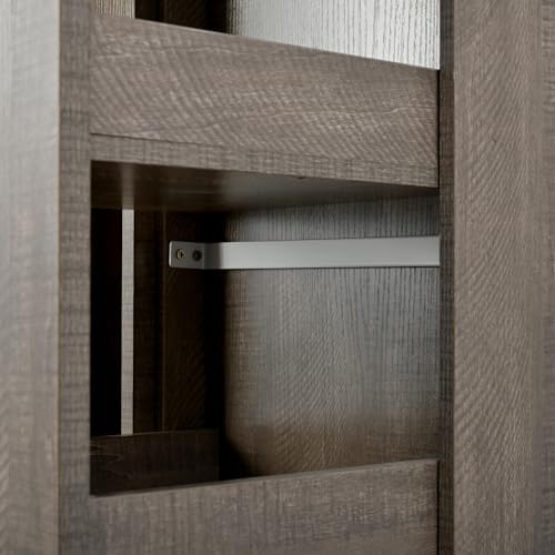 Kitchen Pantry Cabinet, Buffet with Pull-Out Side Cabinet | 7-tier pull-out s...