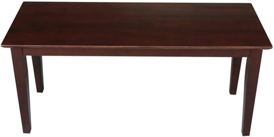 IC International Concepts, Shaker Styled Bench , 450lbs wt capacity, Solid Re...