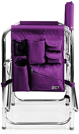 PICNIC TIME Sports Chair with Side Table and Armrest Caddy, Lightweight Alumi...