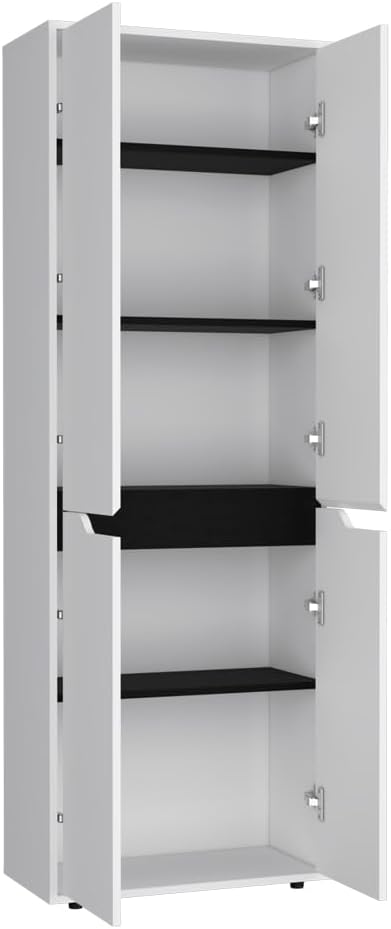 23.6" D*11.8" W*66.9" H Freestanding Storage Cabinet with 3 Sh...