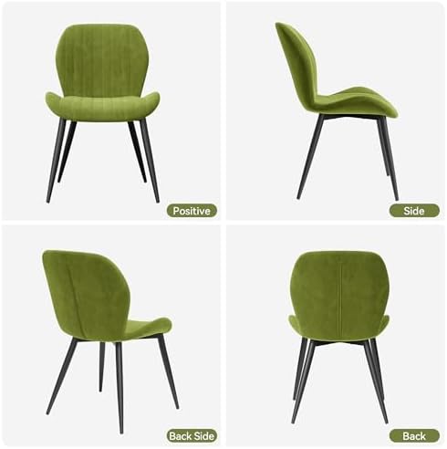Dining Chairs Set of 4 Modern Velvet Dining Room Chairs Upholstered Dining Ch...