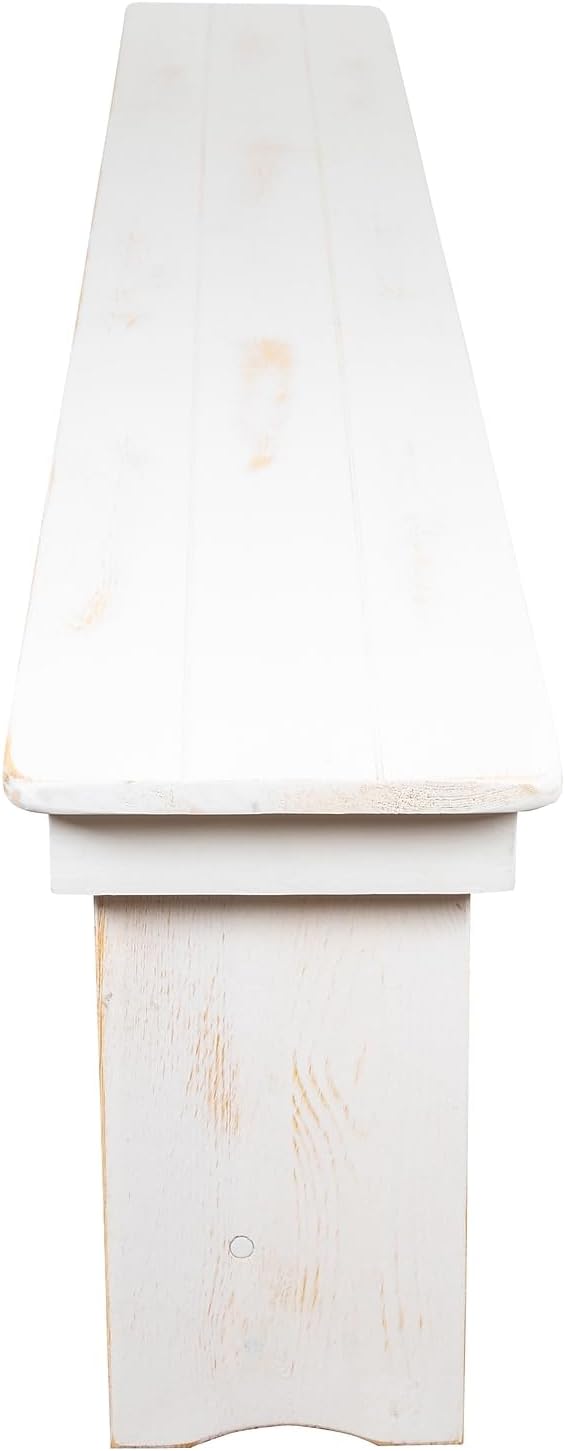 Flash Furniture Hercules Commercial Grade Farmhouse 3 Leg Bench - Solid Pine ...
