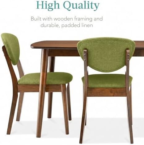 Best Choice Products 5-Piece Dining Set, Compact Mid-Century Modern Table &am...