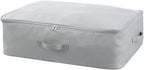 Comforter Clothes Storage Bag, 26.8 x 18 x 7.8 inches, 600D Oxford Fabric for Blanket, Quilt, Pillow, Bedding, Clothes, Sweater, Bedding, Foldable Zipper Container Tote, 2 Carrying Handles, Gray