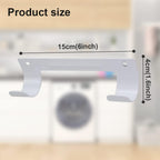 Ironing Board Hanger Wall Mount Ironing Board Holder Organizer Wall Rack for Laundry Rooms Storage Rack Hanging Shelf Hanger (White with EVA pad)