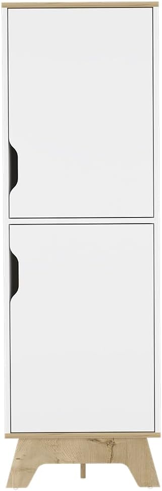 17.7" D*13.6" W*59.3" H Corner Freestanding Kitchen Pantry wit...