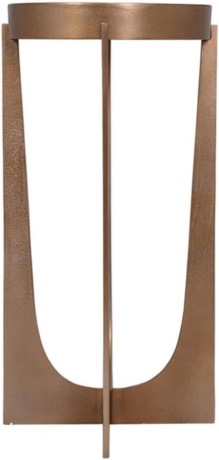 BOWERY HILL Accent Table, 24.3" H x 12.2" W x 12.2" D, Cast Al...