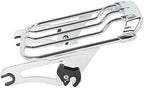 XFMT Motorcycle Chrome Detachable Two-Up Luggage Rack for Air Wing Harley Touring Road King Street Glide Road Glide Electra Glide 2009-Later