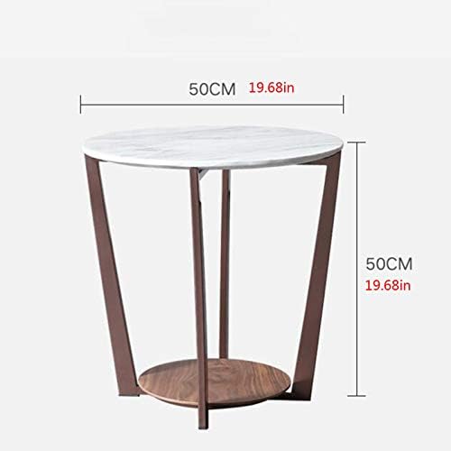 Telephone Table, Marble Surface Telephone Table,Sofa Round Side Table,Small M...