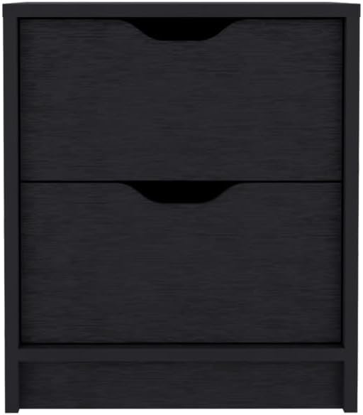 2 Drawers Nightstand, End Table, Side Table Pull Out System,for Small Spaces