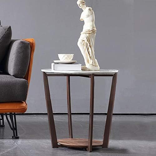 Telephone Table, Marble Surface Telephone Table,Sofa Round Side Table,Small M...
