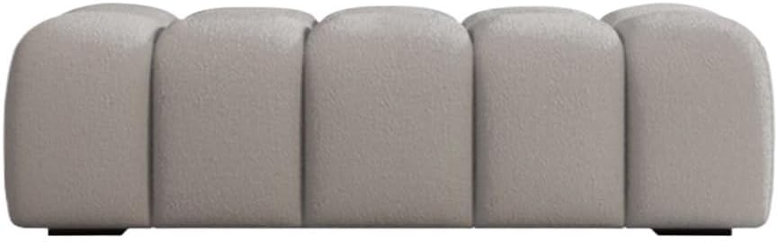 Modern Fabric Bed end Bench Long Bedroom Dressing Room Sofa Entryway(XS)