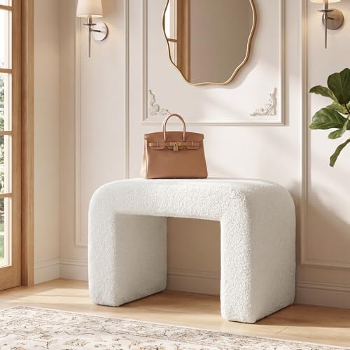 Tribesigns Vanity Stool Chair, Large Foot Stool Ottoman, Modern Foot Rest for...