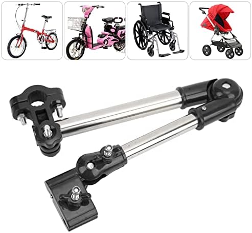 Stainless Steel Umbrella Stands 360 Degree Outdoor Stroller Shading Umbrella Holder (Versatile black)