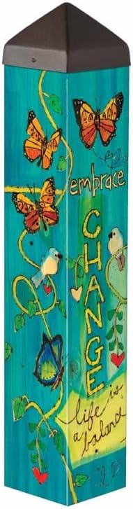 Studio M Art Pole, PVC Weather Resistant Pole with Vinyl Bowl 20 inches Tall ...